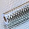 Silver Mirror Brushed Stainless Steel Self-Adhesive Metal Furniture Renovation Sticker Thick Wall Cover Refrigerator Sticky Notes