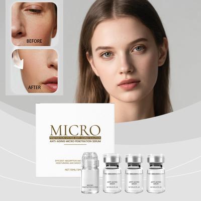 Spevňujúci Anti-aging Valčekový Set s Mikroihlami Anti-aging a Vyhladzujúci Vrásky Tekutina na Starostlivosť o Pleť, Face Micro-injekcia, 15ML