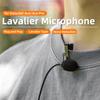 Small Clip On Lavalier Mic with Omnidirectional Pickup and Noise Cancellation for Live Streaming Video