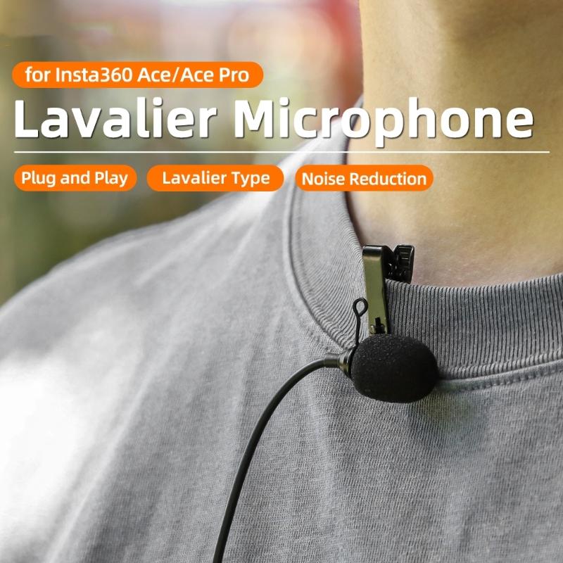 Small Clip On Lavalier Mic with Omnidirectional Pickup and Noise Cancellation for Live Streaming Video