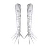 Long Finger Enamel Leather Gloves For Cosplay Event Nails Protection Costume Accessories Arm Sleeves for Halloween Party