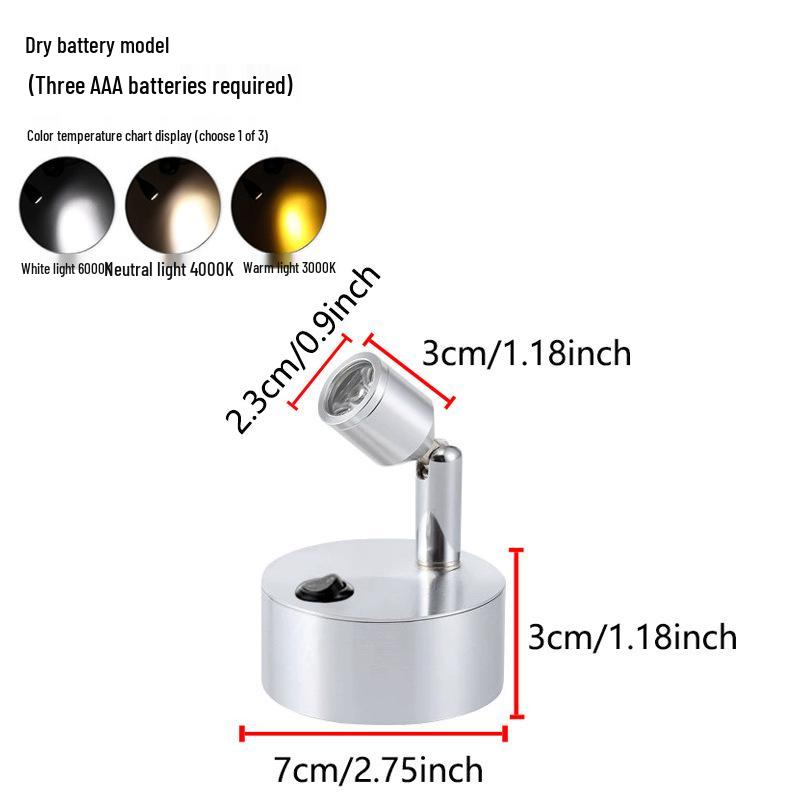 Wireless Jewelry Display Spotlight with Battery