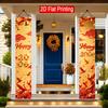 Door Couplet Banner 2pcs Polyester 12x70.8in New Year Porch Hanging Decor