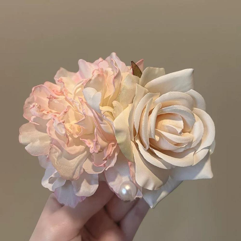 Flower Hair Claw Plastic Side Hairgrips Elegant Hairpins Parties