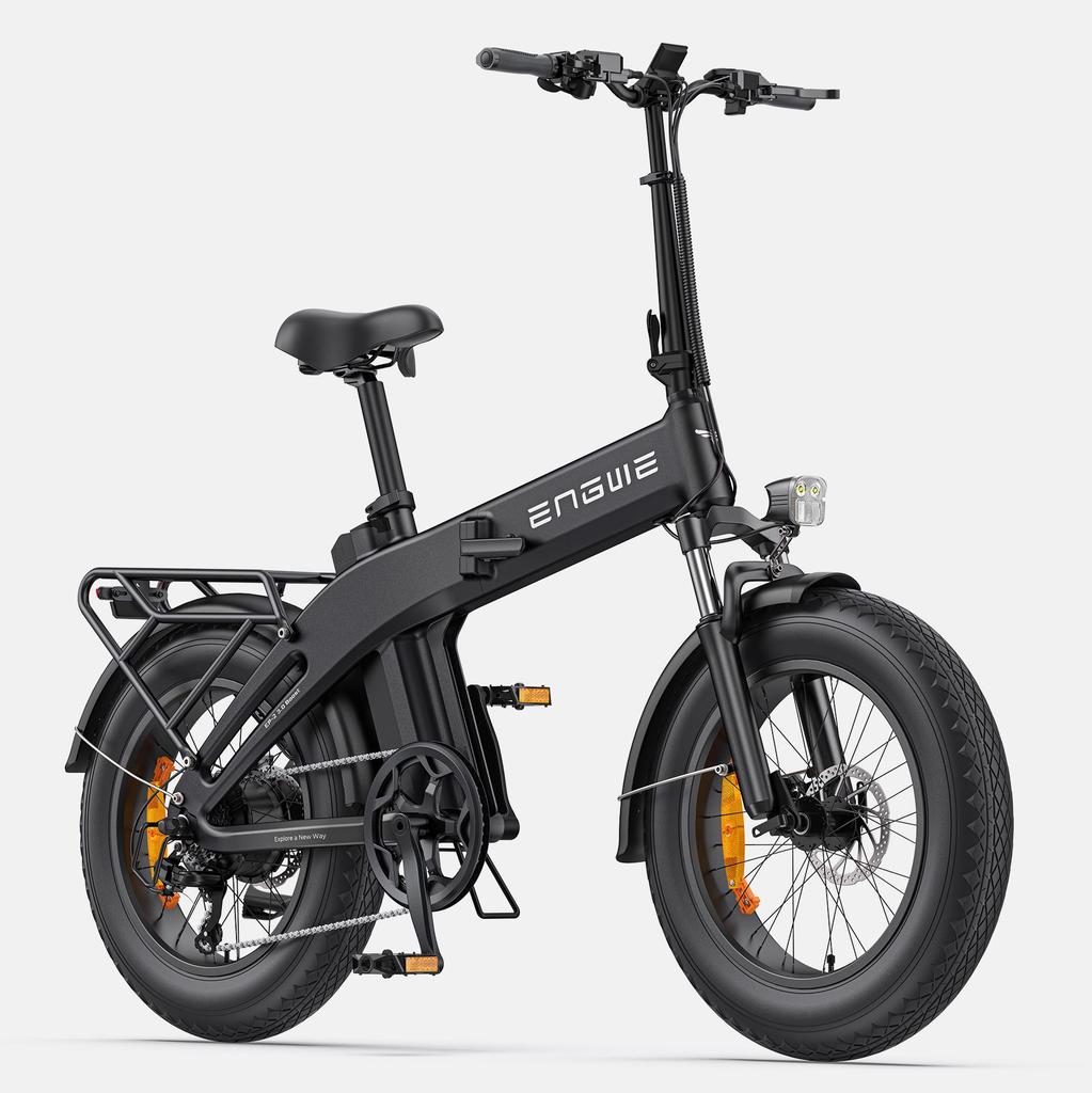 ENGWE EP-2 BOOST 3.0 All Terrain Folding Electric Bicycle 48V13.5Ah Battery 500W Motor E-Mountian Bike 20 Inch Fat Tires Electric Bike