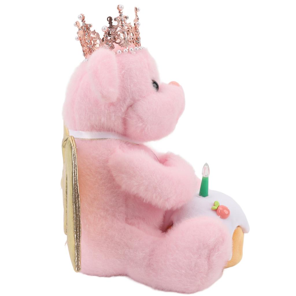 Sing Plush Bear Cute Musical Interactive Educational Toy Electric Stuffed Toy Bear for Birthday
