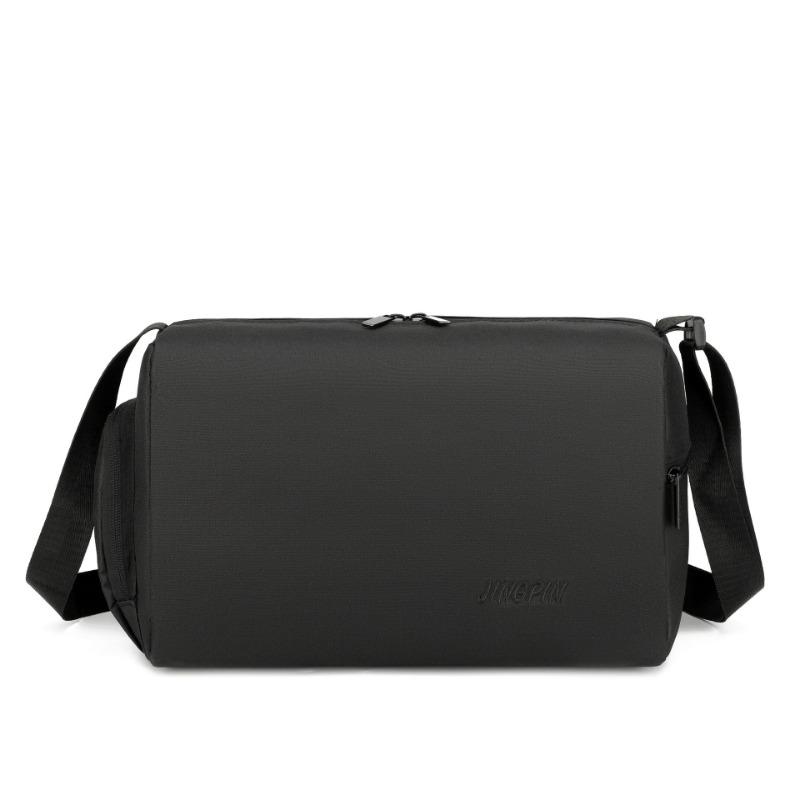 Simple solid color messenger bag travel leisure shoulder bag women and men storage solid color bag large capacity daily bag