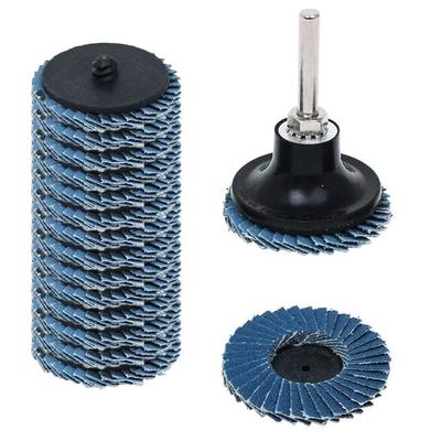 Wolfride Tarcza szlifierska 50mm Zewnętrzna do Metalu i Polerowania Malowanego Usuwania Rdzy z Metalu i Dołączony Podkład do Elektronarzędzi i Szlifierek Tarczowych