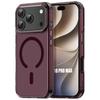 Case for iPhone 18 Pro Max, Shockproof Bumper with Magnetic Ring - Translucent Burgundy