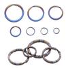 1/2pcs High quality Titanium Alloy Circle Clip Portable Holder EDC Keychain Keyring Buckle Key Ring
