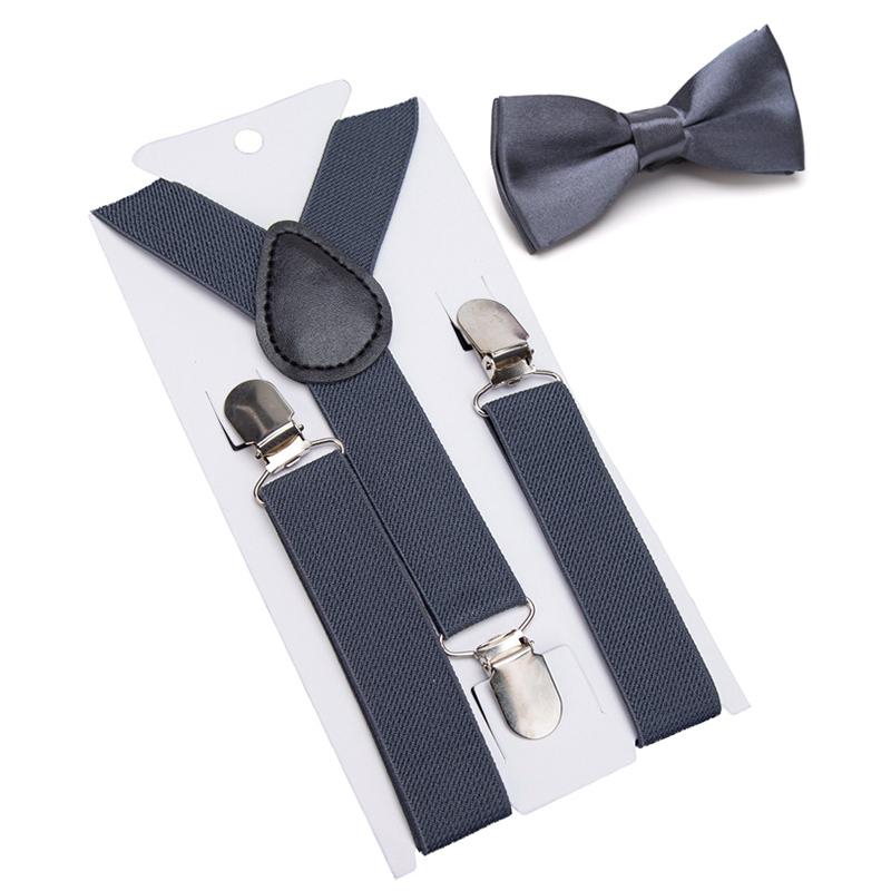 Suspenders Bowtie Set Kids Boy Girl Childrens Christmas Gift Designer Adjustable Y-Back Braces Wedding Clothing Accessories
