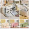 Large Capacity Desktop Storage Pouch Multi-layer Stationery Bag 5 Color Pencil Bag  Student