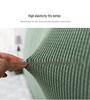 Nordic Style Elastic Bed Head Cover - Full, Removable, Washable, Solid Color, Soft, Dust-Proof Cover