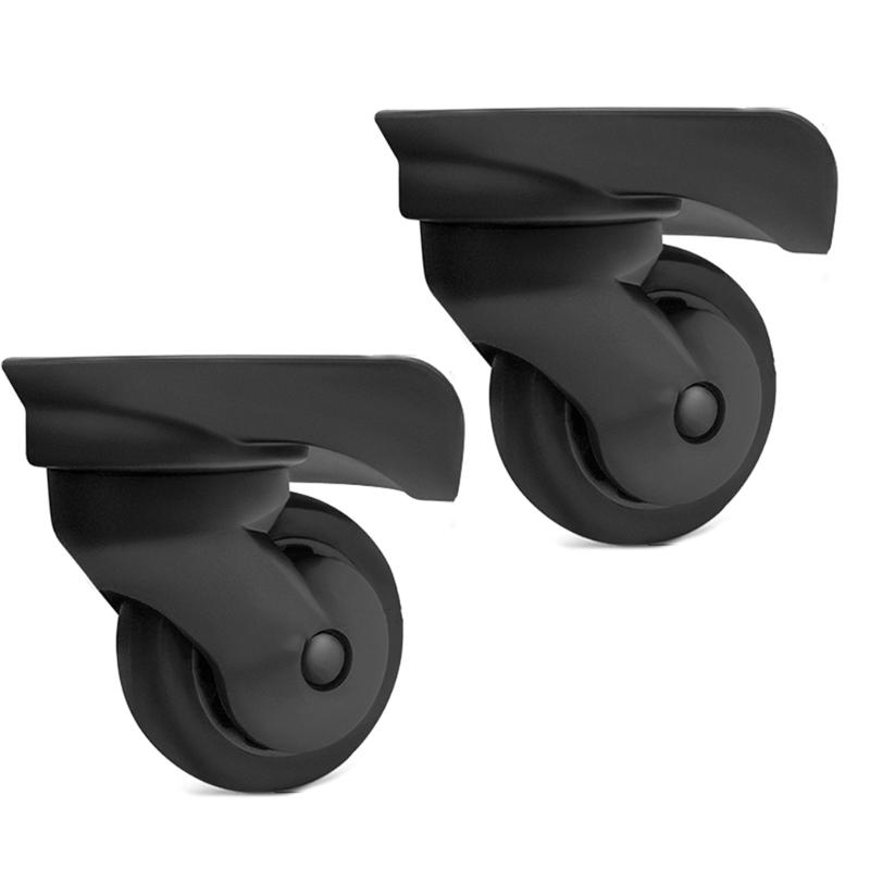 2Pcs Trolley Casters Replacement Heavy Duty Roller Wheel for Luggage Box Suitcase 360 Degree Swivel kit SilentWheel