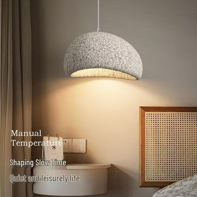 Wabi-Sabi Rock Grey Pendant Light for Dining, Living, Hotel, Villa, Bar, and High Ceilings