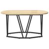 Coffee Table Sonoma Oak 80 x 40 x 40.5 cm Plywood and Metal