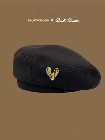 Women s Large Circumference Retro Warm Beret Hat One Size