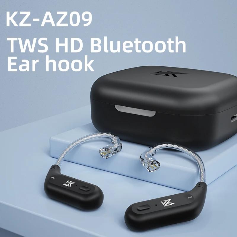 KZ AZ09 HD Bluetooth Ear Hook Headset Cable HIFI Wireless Upgrade Wire With Charging Case KZ ZSTX ZSX DQ6 ZS10 PRO ZAS