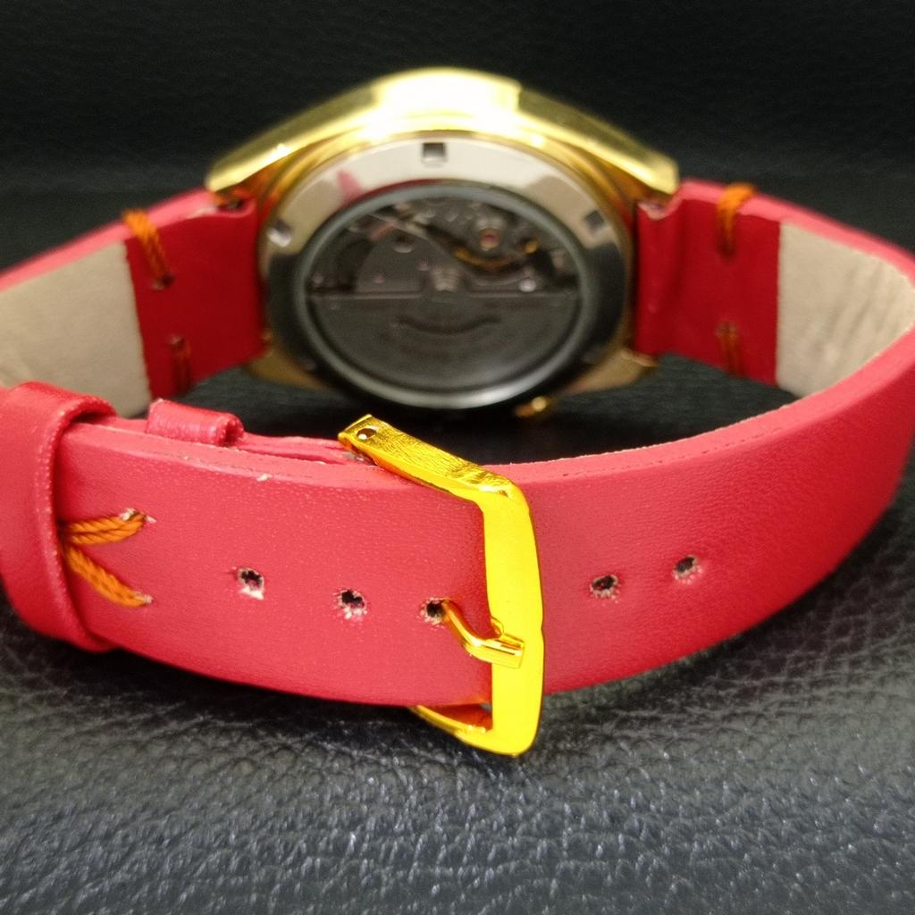 REFURBISHED MENS CITIZEN AUTOMATIC 8200 JAPAN WHITE COLOR DIAL WATCH A432386-2 R111-a432386