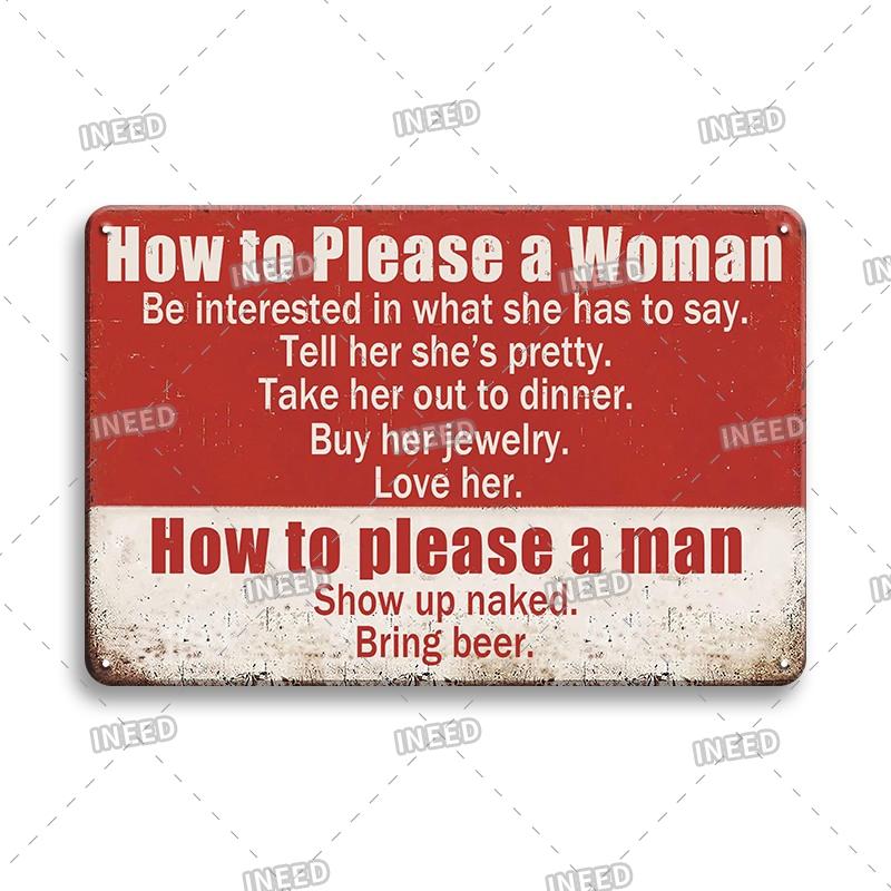 Blechschild mit lustigem Zitat, Garagen-Wandschild, humorvolle Buchstaben, Männerhöhle-Dekor, Metallschild, 20,3 x 30,5 cm, ideales Geschenk für Freunde und Liebhaber