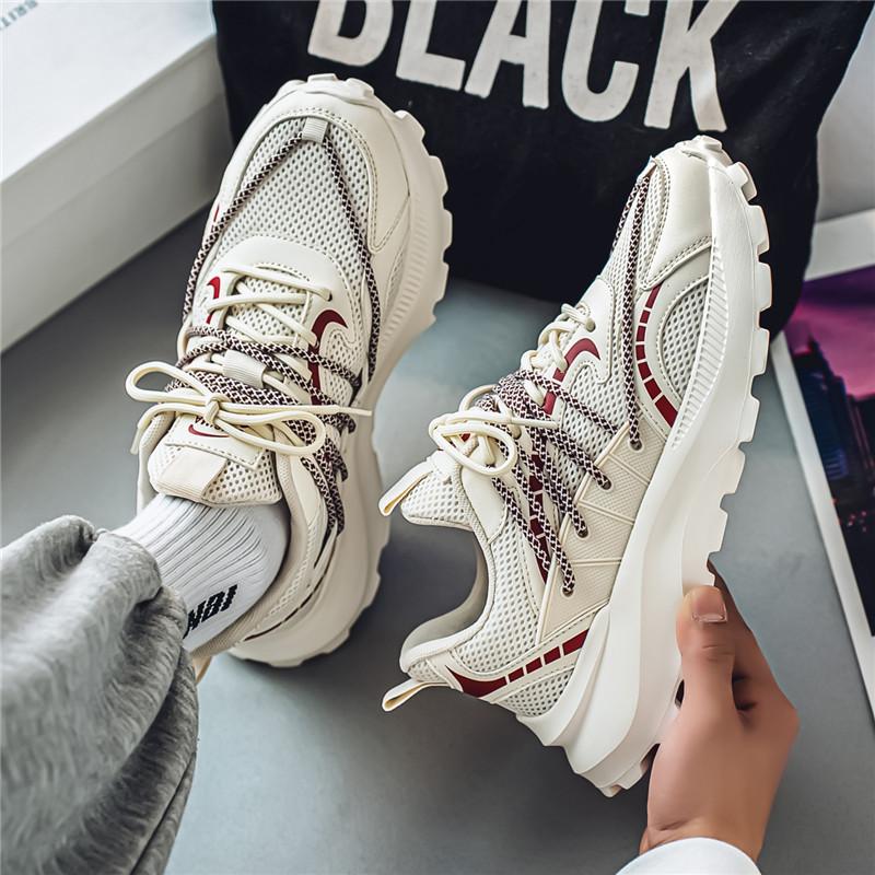 Sneakers men's new spring and summer mesh breathable casual dad shoes men's teen trend wear-resistant running shoes