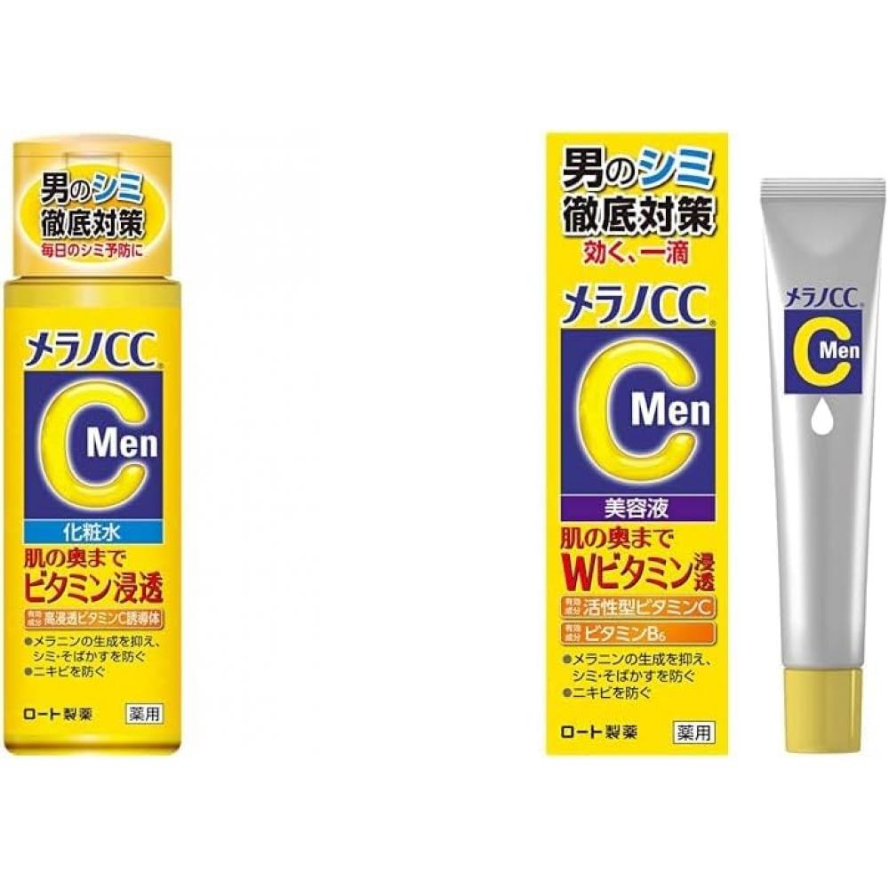 

[Купить набор] Melano CC Men Medicated Blemish Whitening Toner Lemon 170 мл+ Melano CC Men Medicated Spot Intensive Serum Lemon 20 мл