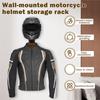 ABBP-Motorcycle Holder Solid Wood Clothes Hanger Versatile Wall Mounted Motorcycle Mount For Hanging Key Gloves Clothes