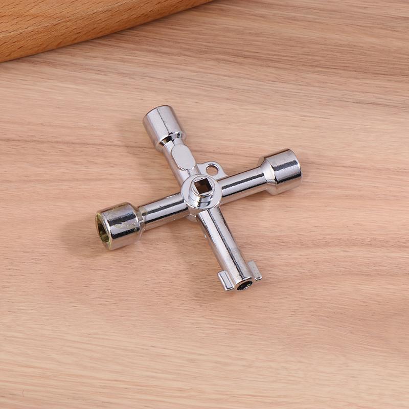 Water Meter Valve Key, Inner Triangle Wrench, Multi-Purpose Tool, Electric Control Cabinet Car Elevator Cross Key Wrench