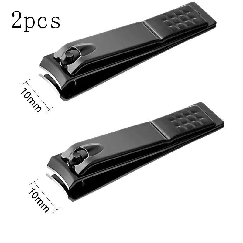 1/3/5Pcs Black Nail Clippers Stainless Steel Nail Cutter Thick Scissor Plier Toenail Fingernail Professional Manicure Trimmer