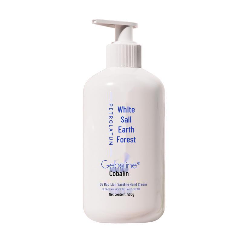 Ge Bao Lian White Vaseline Hand Cream for Men & Women: Anti-Cracking, Moisturizing, Non-Greasy, Ideal for Autumn/Winter, Large Bottle.