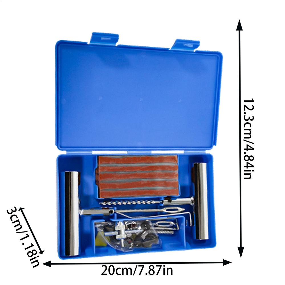 Flat Tire Repair Kit Rustproof Convenient Rustproof Tire Repair Tools High Strength Heavy Duty Automotive Tools For Efficient