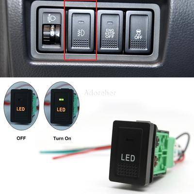 Front Fog Light Switch Orange LED Lamp Control Button 37270-77J00 for Suzuki SX4 Swift Grand Vitara 2006-2012 Accessories