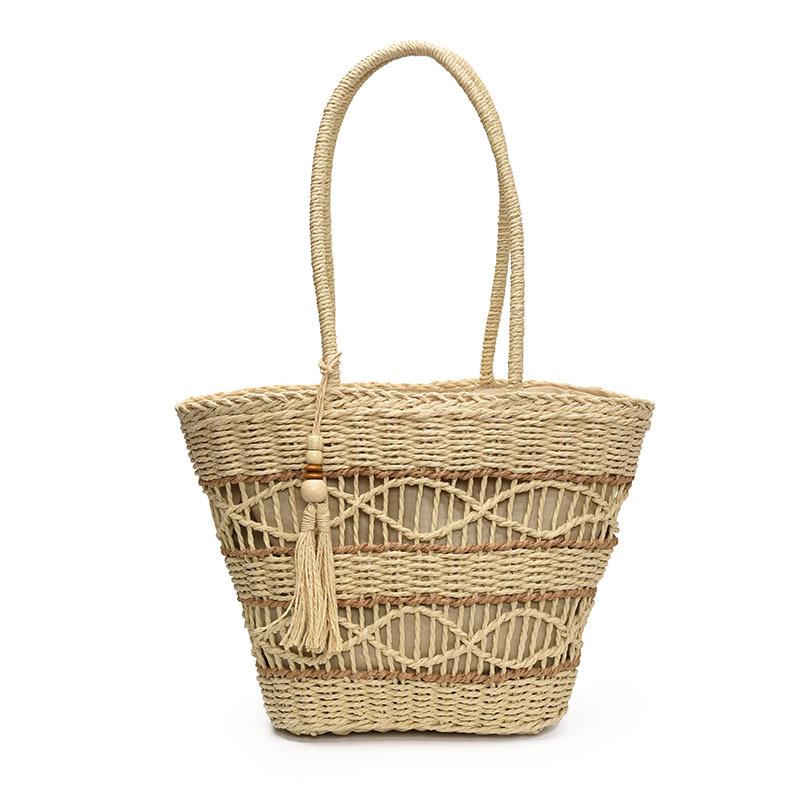 Holiday leisure large-capacity woven bag summer new fashion straw bag versatile shoulder bag