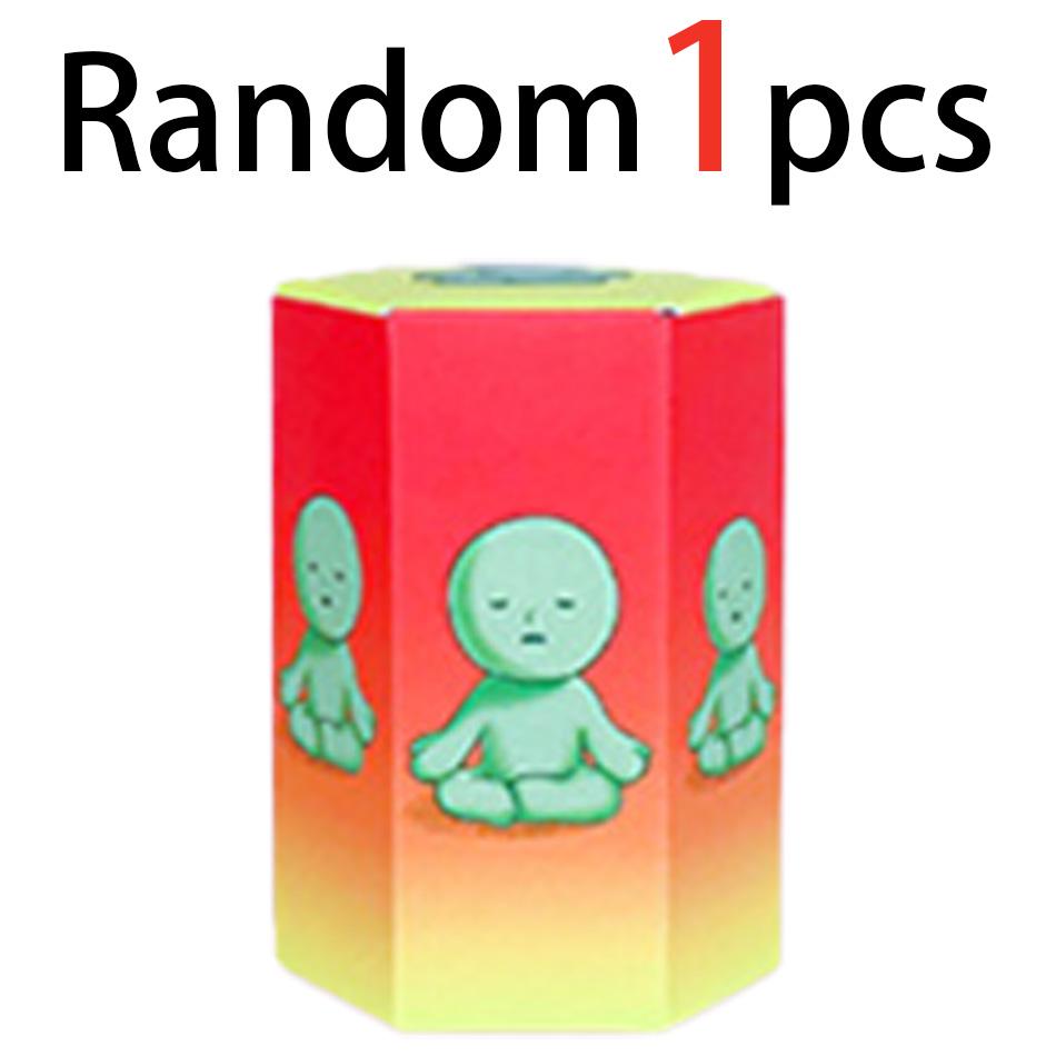 New Blind Box Yoga Series Mini Figure Cute Noctilucent Decoration Doll Bedroom Toilet Series Model Corner Toys Gifts