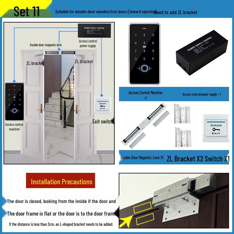 All-in-One Waterproof Fingerprint Access Control System with Password and Card Swipe