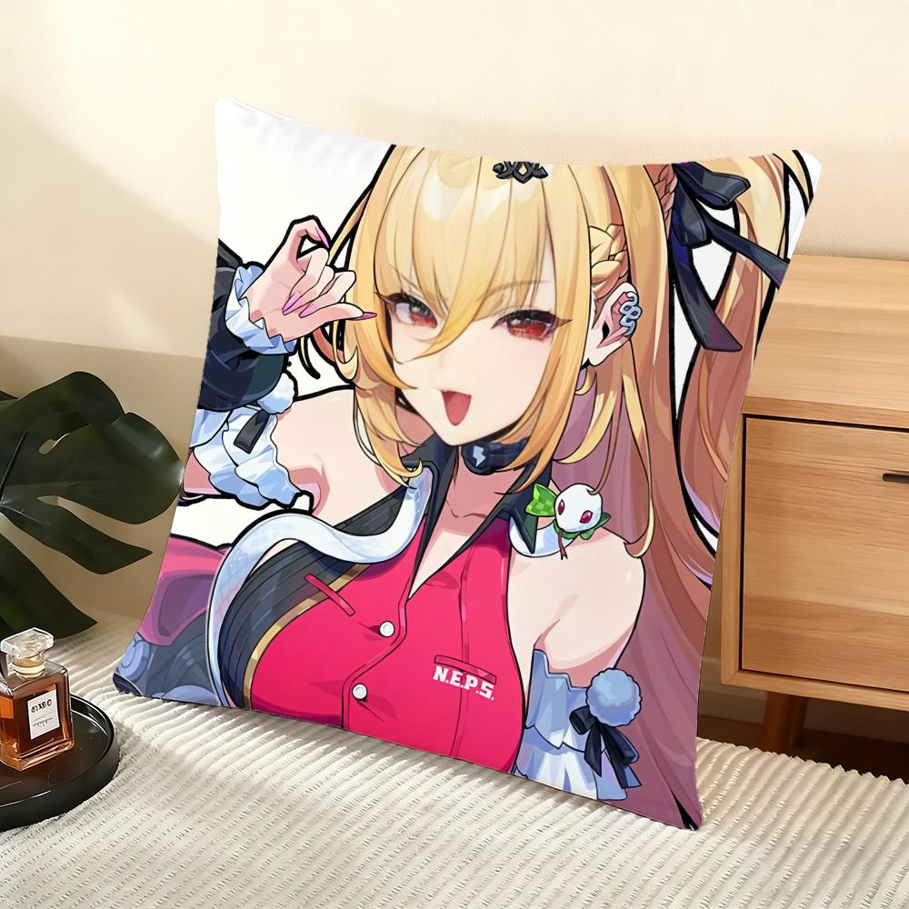 Game Zenless Zone Zero Cushion Cover Soft Short Plush Pillow Cover Smooth Cozy Texture Aesthetic Cushion Case Home Decor
