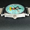 HAND-WINDING VINTAGE SWISS MENS REFURBISHED SEA GREEN COLOR DIAL WATCH A707270-1