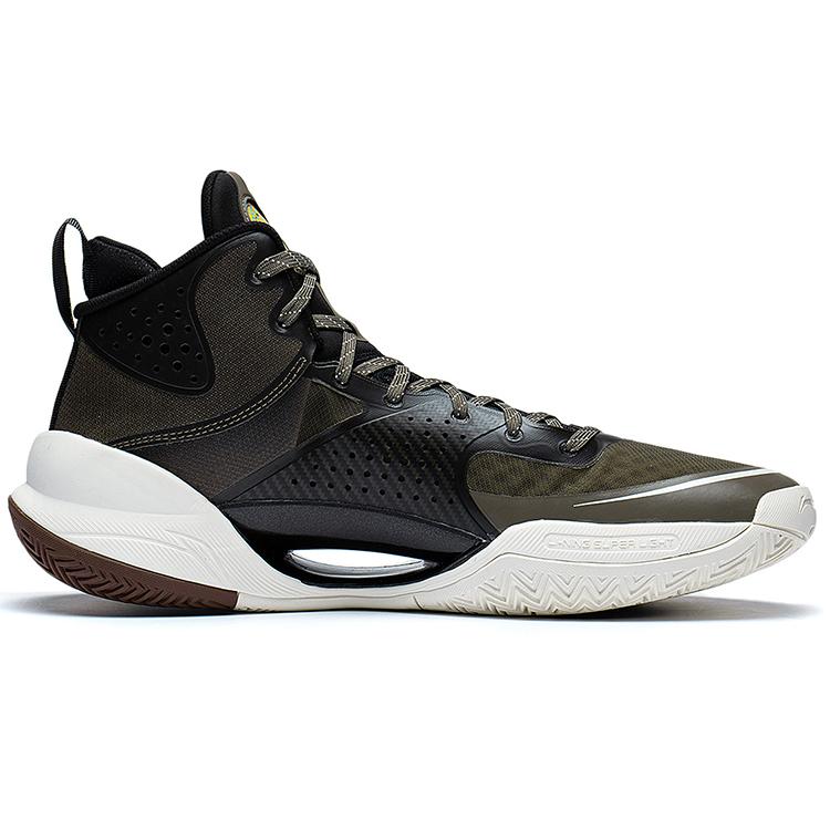 Li Ning Ultra Light Textil, Synthetikleder, TPU Rutschfest, Abriebfest, Leichter Mittelhoher Schuh ABAS027-12