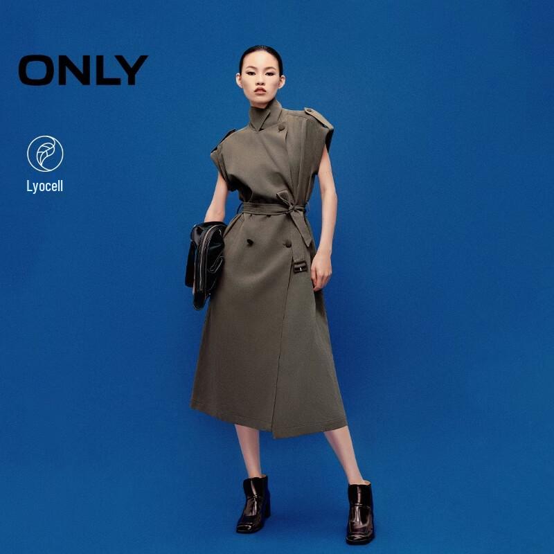 

ONLY Women s Double-Breasted Belted Blazer Dress S