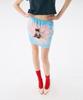 Jun Jun Space Cat Print Mini Skirt_Light Blue