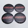 4pcs 45mm 50mm 56mm 65mm RAYS Logo Emblem Car Stickers Accessories for Car Wheel Center Caps Hub Cap Rim Cover Badge Replacement