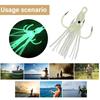 5pcs Trolling Lures Glow Jig Squid Baits 6cm/6.2cm Fishing Artificial Baits Crankbait Lure Fishing Tackle