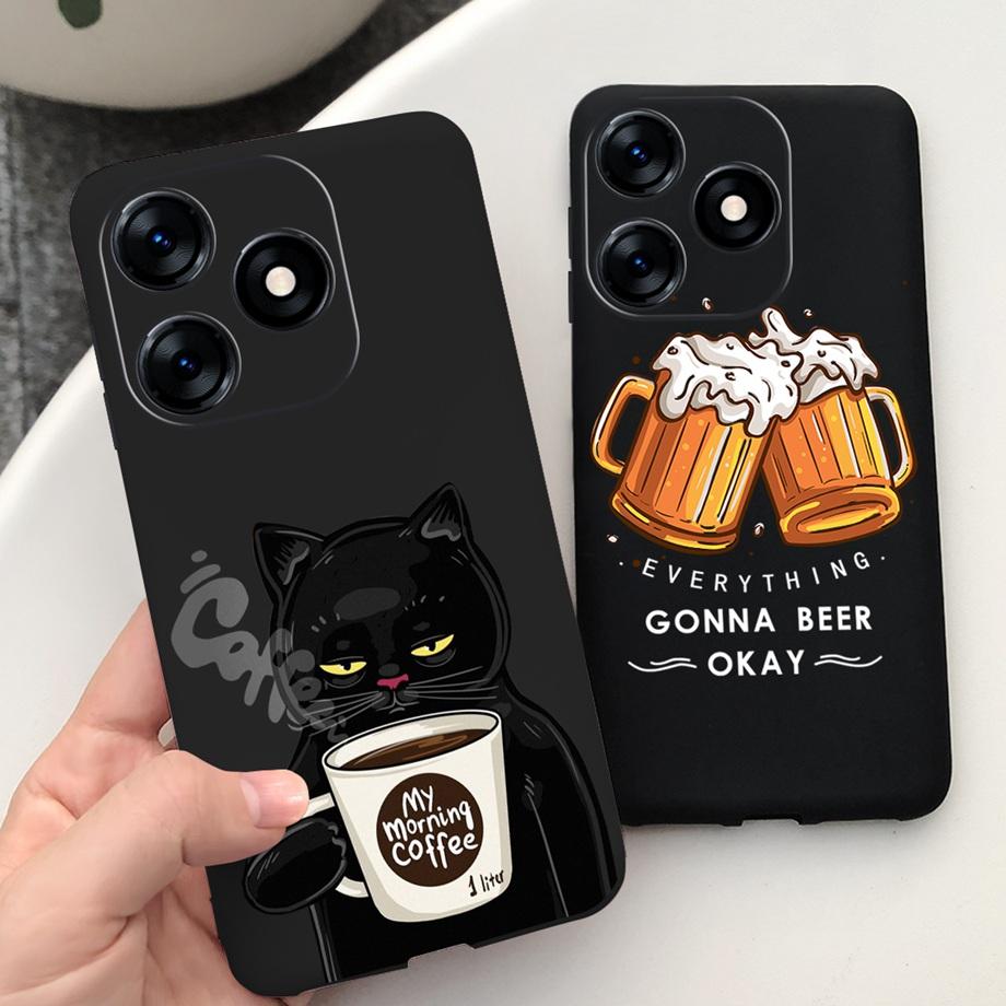 For Tecno Spark 10C KI5k KI5m Case Tecno Spark 10 Pro Spark10 Back Cover Shockproof Liquid Silicone Coque Astronaut Dinosaur