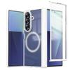 Case Galaxy Z Fold7 Wireless Charging Compatible Built-in Magnet Frosted Semi-Transparent Full Body Protection