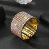 Bridal bracelet gold and silver full diamond bracelet exaggerated crystal rhinestone bracelet elastic bracelet women