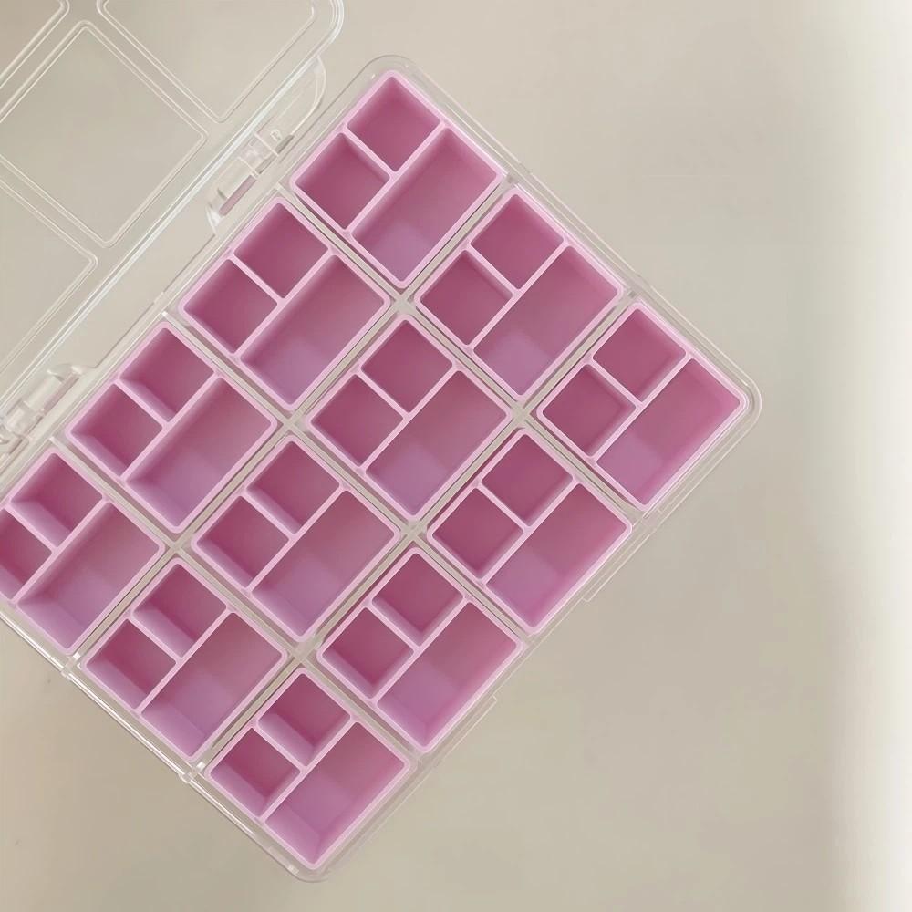 Compartment 36 Grids Nail Art Storage Box Transparent Jewelry Storage Box  for Nail Accessories