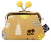 Maeda Senko Goshiki Kyoto Limited Series Square Coin Purse Yellow H8 X W9 X D2cm Hanpu-do [KYOTO JAPAN] 2.5mm (with Beads) Size Approx.