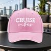 Versatile Casual Cruise Vibes Sandwich Cap Unisex Lightweight Adjustable Baseball Cap For Travel Parties Daily Wear