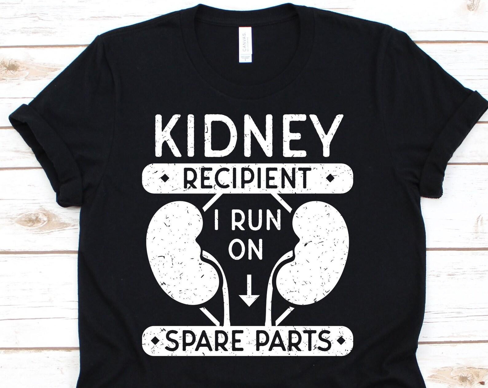 I Run On Spare Parts Shirt, Organ Donation, Organ Transplant, Organ Donor Shirt, Organ Donor Gift, Kidney Recipient, Kidney M