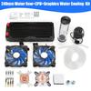 New PC Water Cooling Kit with Water Row + CPU Water Cooling System Kit Computers Radiator Pump Reservoir Heat Sink